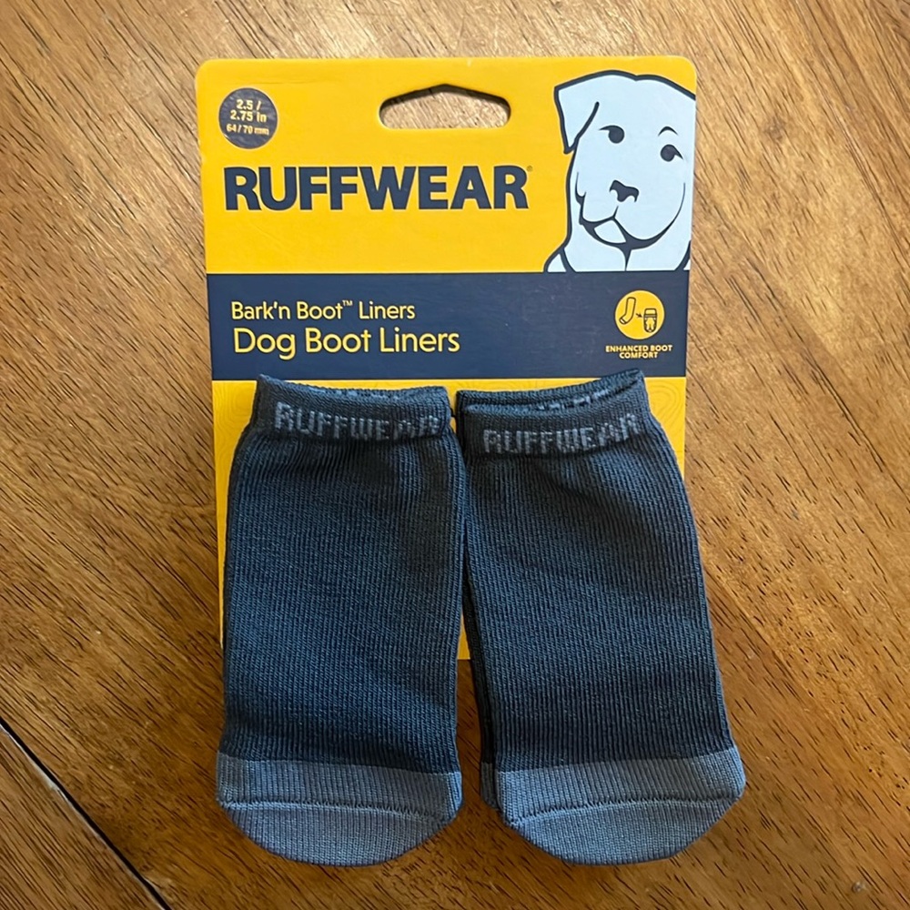 Ruffwear Bark’n Boot Liners Dog Boot Liners 2.5/2.75 in NEW